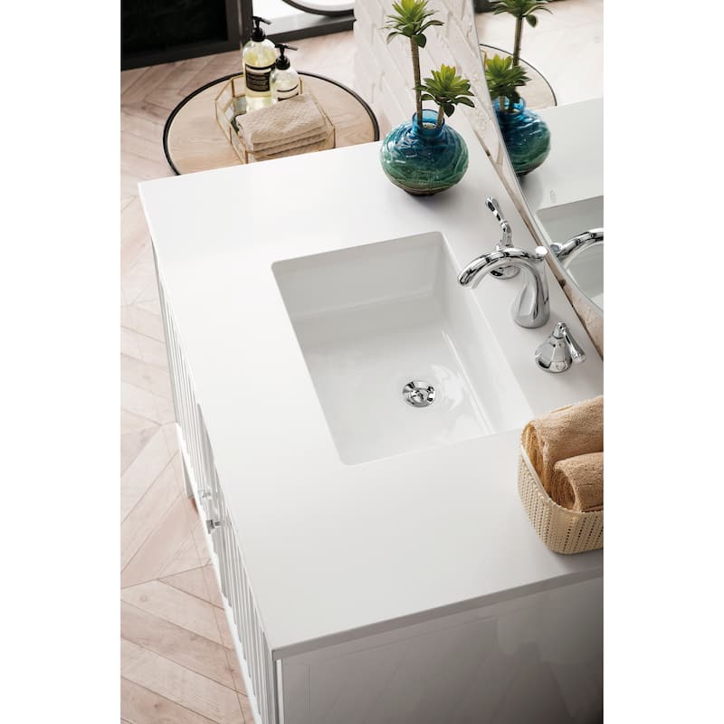 James Martin Vanities Athens 36" Single Vanity Cabinet, Glossy White