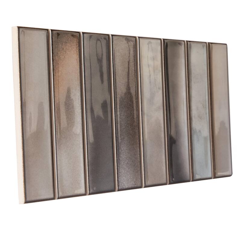 Merola Tile Borealis Greige 5-7/8" x 11-3/4" Ceramic Wall Tile