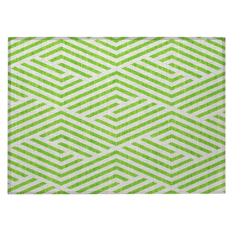 Nana Abstract Shapes Weather Resistant Classic Meets Modern Outdoor Rug