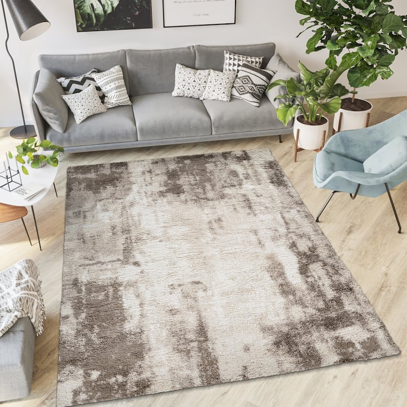 Noori Rug Lux Clark Abstract Modern 2-inch Thick Shag Rug