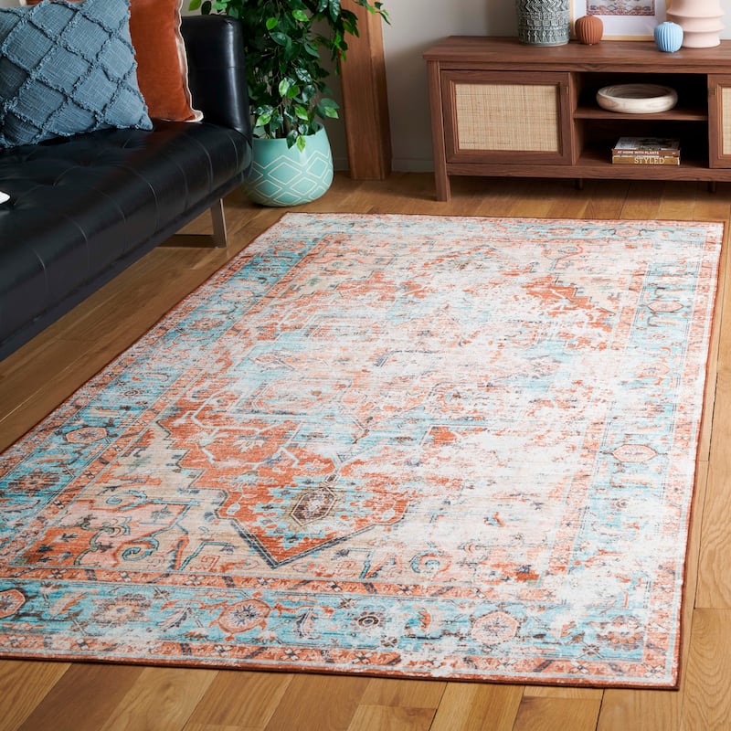 SAFAVIEH Arizona Nantke Vintage Rug - 8' x 10' - Turquoise/Rust