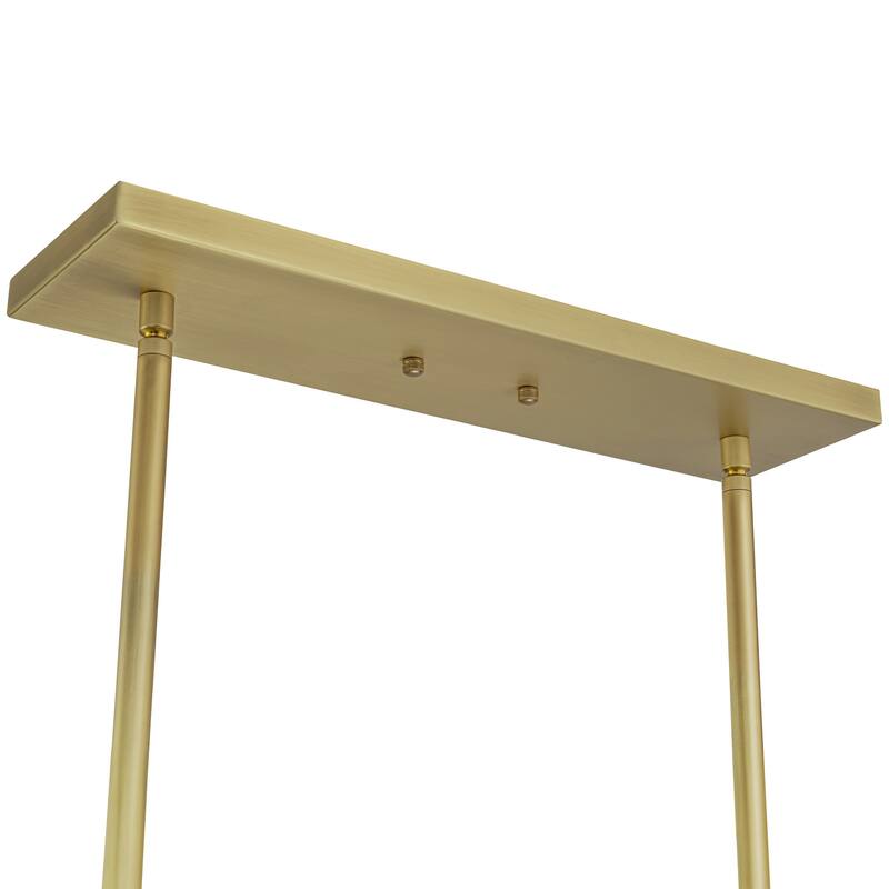 10 - Light Dimmable Modern Linear Kitchen Island Chandelier - 48.2 in