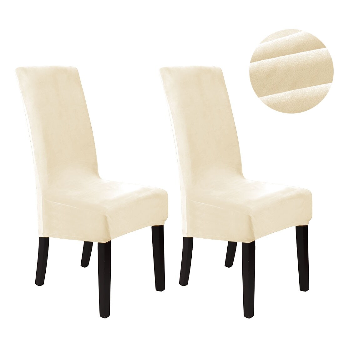 Velvet stretch store chair covers