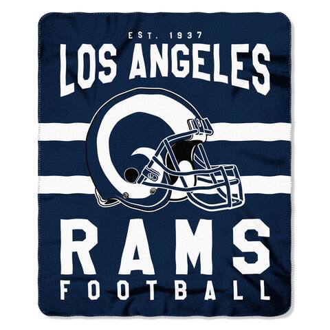 The Northwest Company Los Angeles Rams Fleece Throw , Blue - Overstock ...