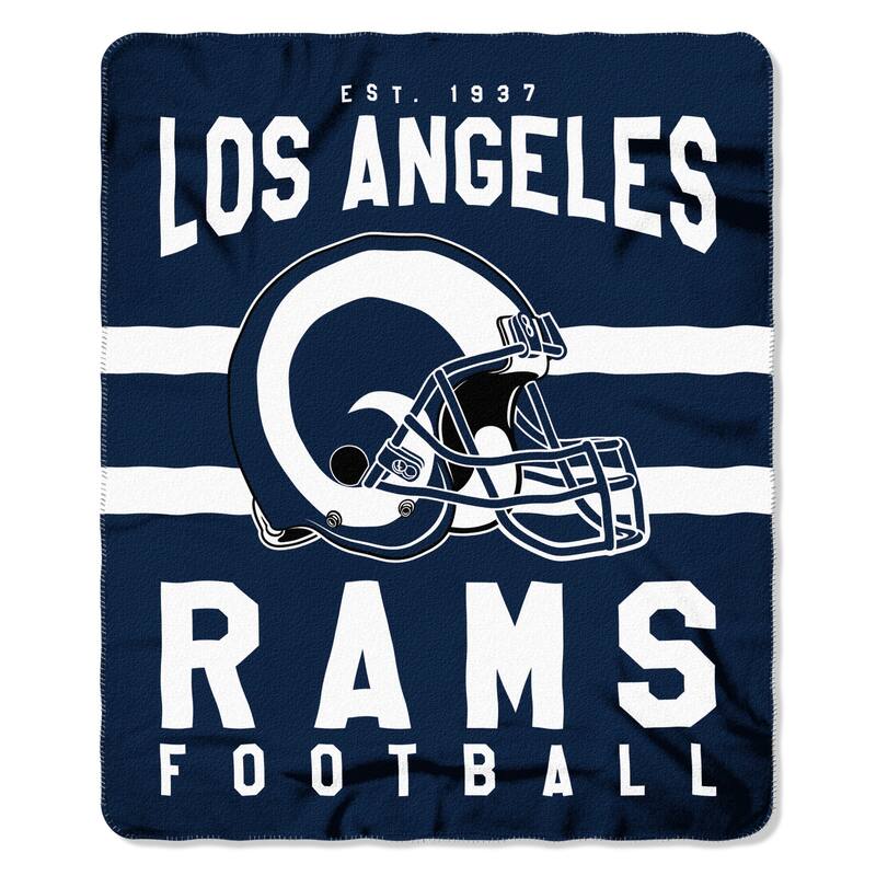 The Northwest Company Los Angeles Rams Fleece Throw , Blue - Overstock ...