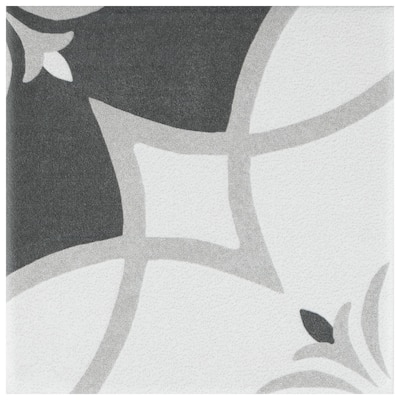 Merola Tile Twenties Mini Crest 3-7/8" x 3-7/8" Ceramic Floor and Wall Tile