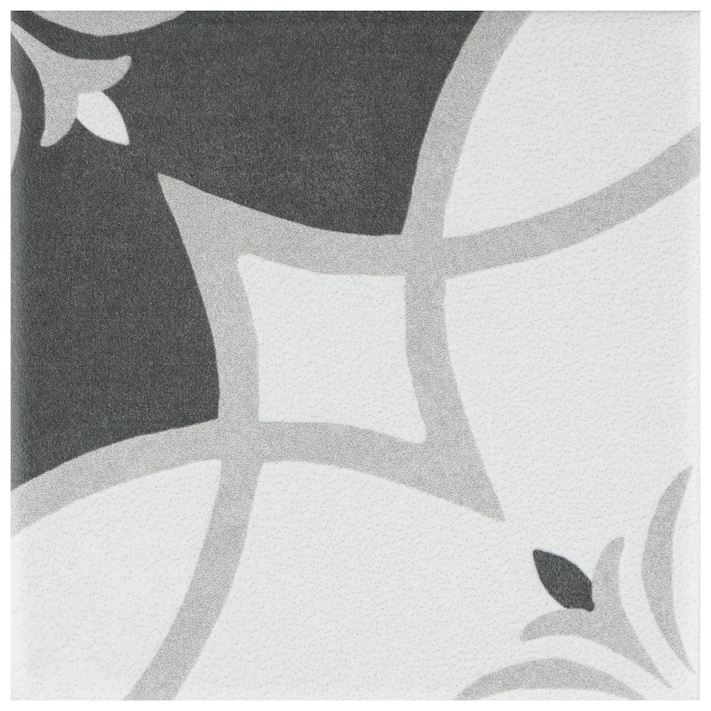 Merola Tile Twenties Mini Crest 3-7/8" x 3-7/8" Ceramic Floor and Wall Tile