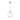 1-Light 12-inch Clear Glass Pendant