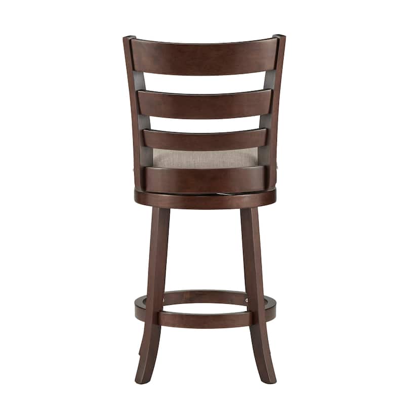 Verona Ladder Back Swivel Counter Height Stool by iNSPIRE Q Classic