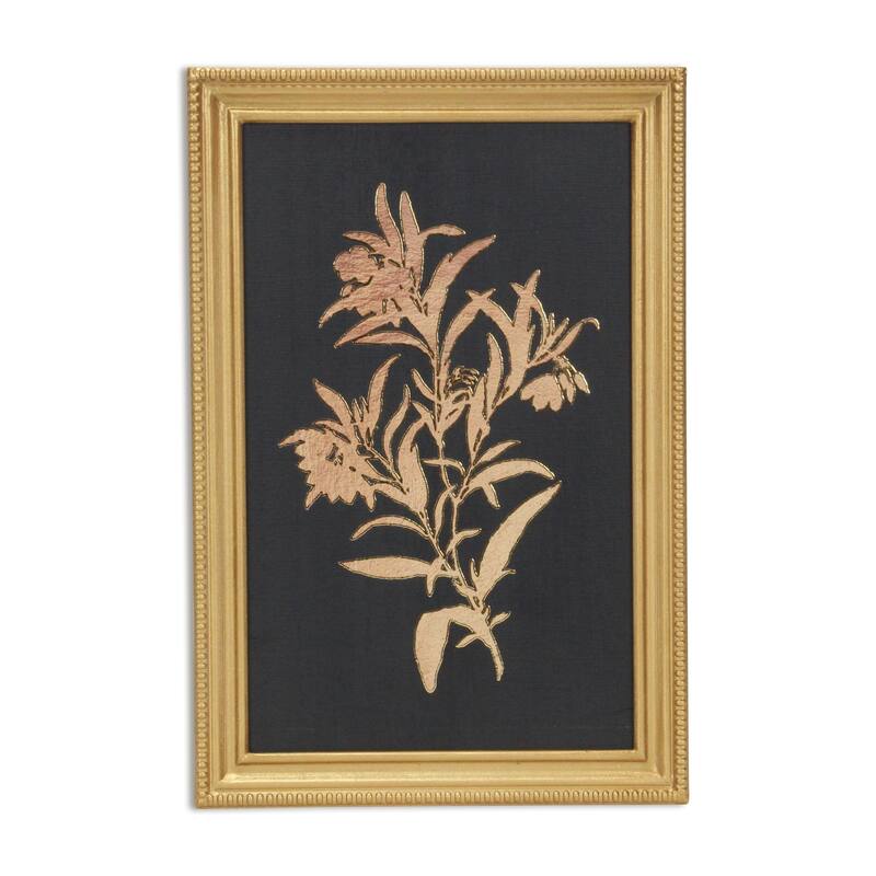 Franziska Gold Framed Wild Flower Decor