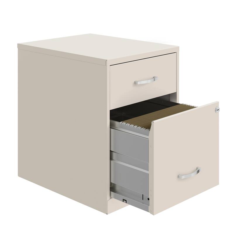 Space Solutions 18" Deep 2 Drawer Letter Width Vertical File Cabinet with Accessory Drawer