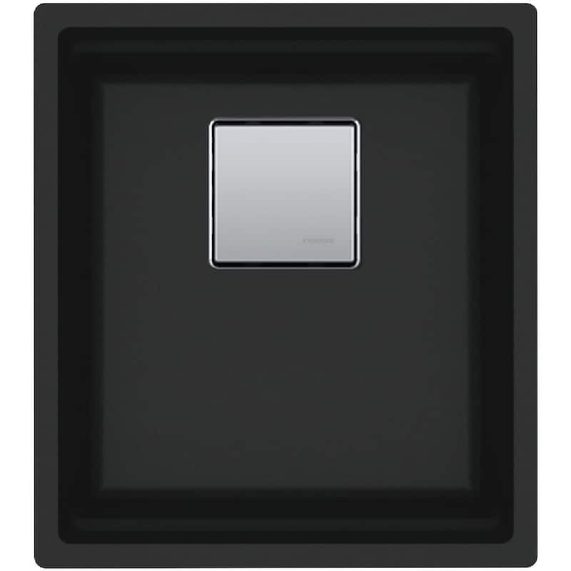 Franke 16-1/8" Undermount Single Basin Granite Bar Sink - Matte Black