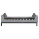 preview thumbnail 13 of 35, Twin Bed with Headboard, Footboard,Built-in Bed-end Book Storage Rack