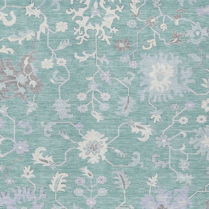 HomeRoots Floral Transitional Rectangle Outdoor Rug