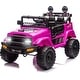 preview thumbnail 15 of 26, Outdoor Cruiser 12V Kids Ride-On Car with Remote Control - Dual 25W Motors, 4.5AH Battery, Safety Belt, Emergency Stop, Pink - Pink