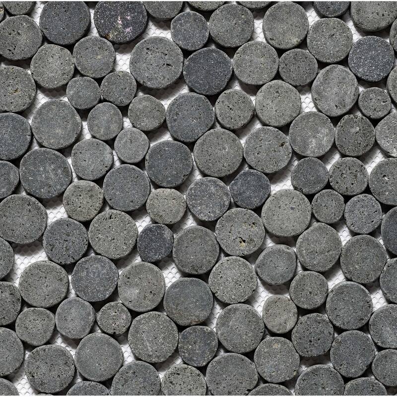 Cruz Bay Studio XD3R Penny Rounds - 11" x 11" Pebble and Rock Floor