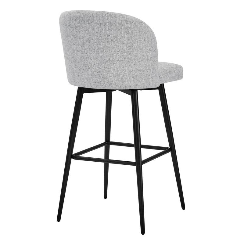 Charlotte Counter Height Swivel Barstool with Metal Legs Set