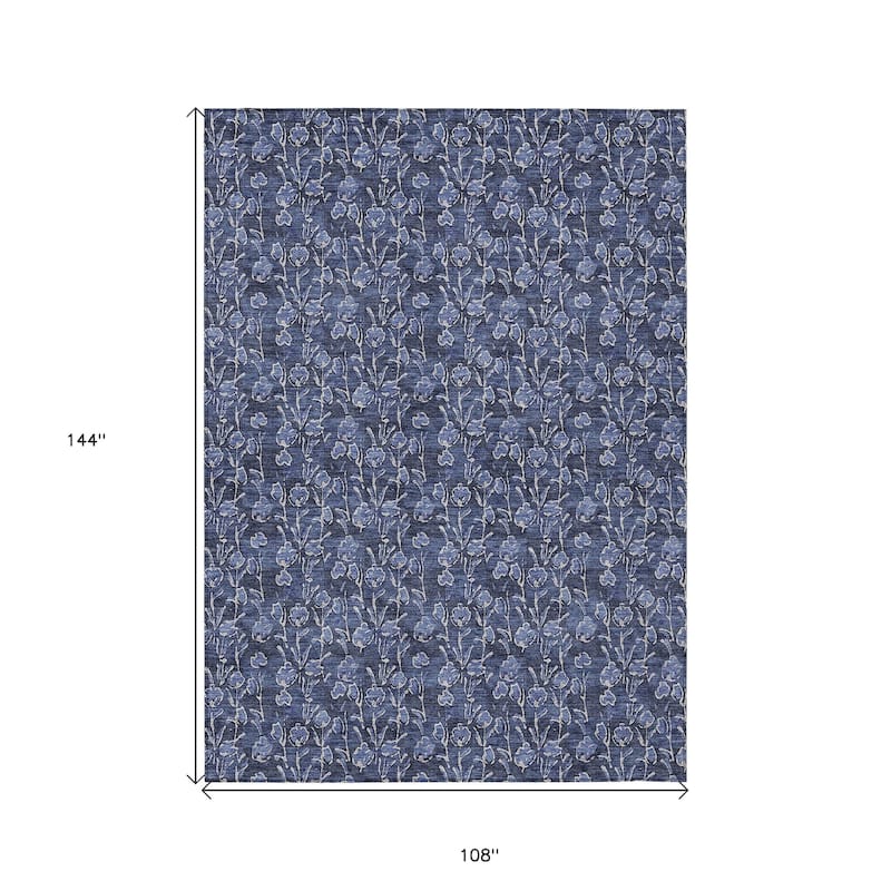 HomeRoots Floral Transitional Rectangle Outdoor Rug