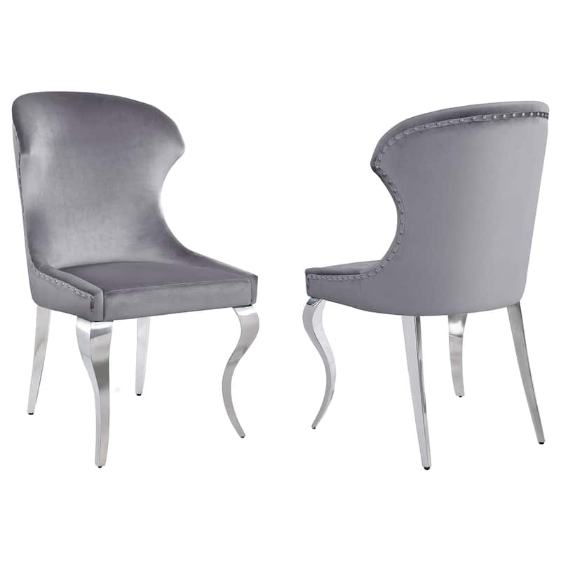 Cheyanne Upholstered Dining Side Chair (Set of 2) - Grey