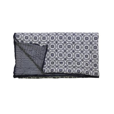 Timbergirl cotton handprinted grey quilt with 2 shams