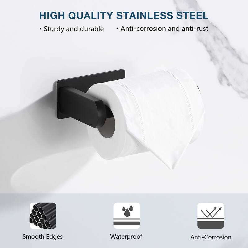 PROOX Rustproof Ahesive Toilet Pater Holder Stainless Steel
