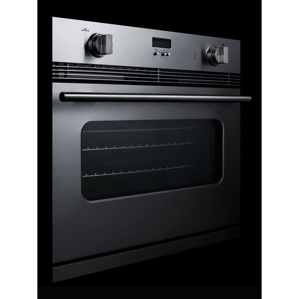Shop Summit Sgwo30ss 30 Wide 3 Cu Ft Single Gas Oven With Convection Stainless Steel Overstock 26281469