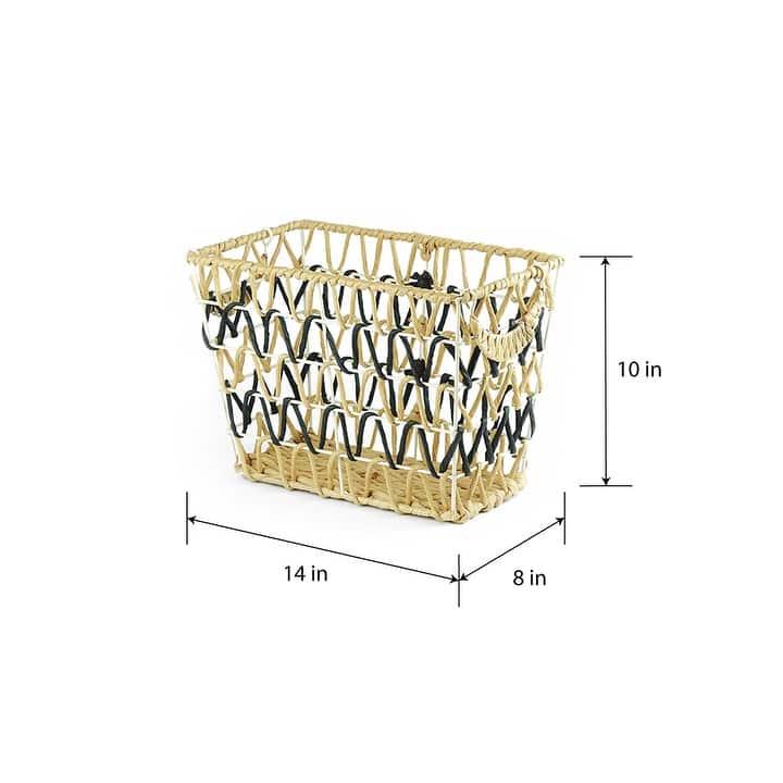 Becki Owens Metal and Seagrass Magazine Rack