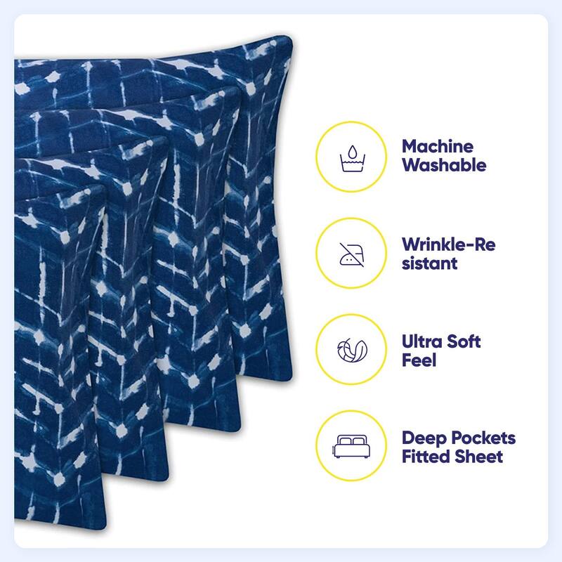 Monroe 6-Piece Patterned Deep Pocket Sheet Set