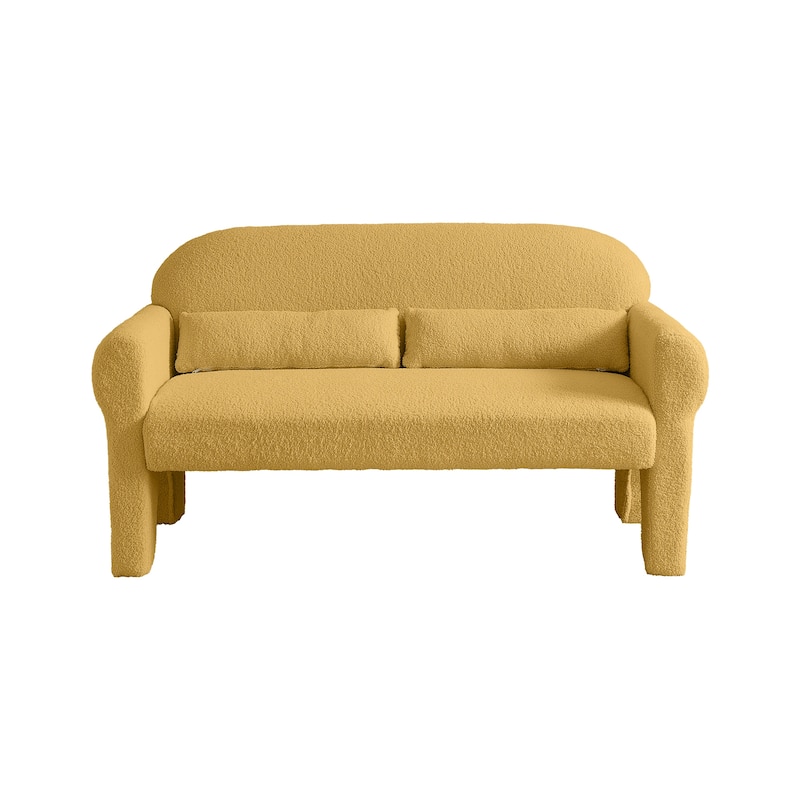 [VIDEO provided]modern boucle loveseat for Living room