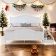 preview thumbnail 2 of 24, Kid Bed Frame Full Size Platform Bed with Guardrails and Two Drawers