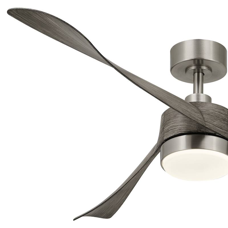 CO-Z 54" 3 -Blade Color-Changing LED Large Room Ceiling Fan With Light and Remote