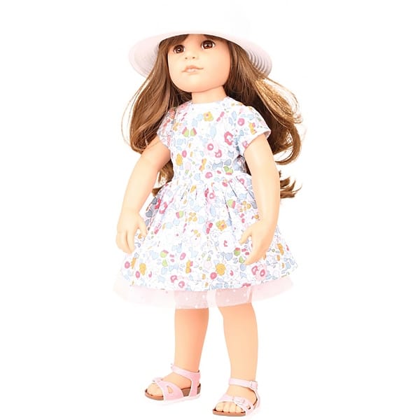 slide 2 of 5, Gotz Hannah Summertime 19.5" All Vinyl Poseable Brunette Doll W/ Hair