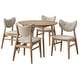 preview thumbnail 4 of 16, Lifestorey Raylen Solid Wood Dining Set Natural Finish