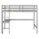 preview thumbnail 82 of 91, Modern Solid Wood Loft Bed with Built-in Desk, Safety Ladder