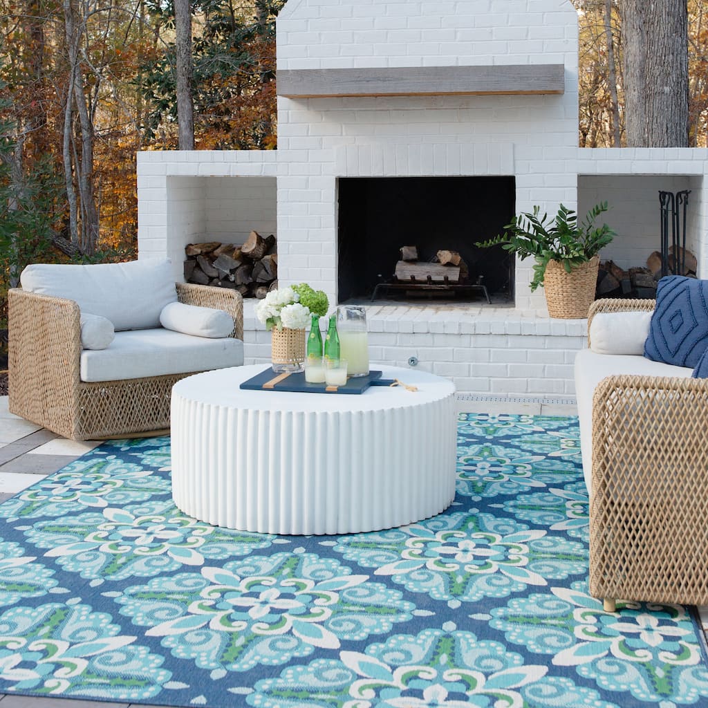 Style Haven Martinque Medallion Indoor Outdoor Area Rug-