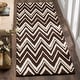 preview thumbnail 118 of 122, SAFAVIEH Handmade Cambridge Tinnie Modern Moroccan Wool Rug 2'6" x 8' Runner - Brown/Ivory - Runner
