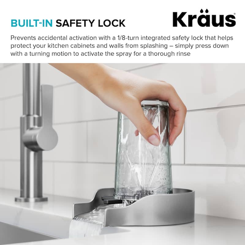 KRAUS CleanMate Glass Rinser for Kitchen Sink
