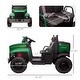 preview thumbnail 3 of 5, 12V Ride-On Tractor for Kids - 2-Seater, High-Traction Wheels, Rear Storage, Battery-Powered Toy for Boys Aged 3-6 Years - Green