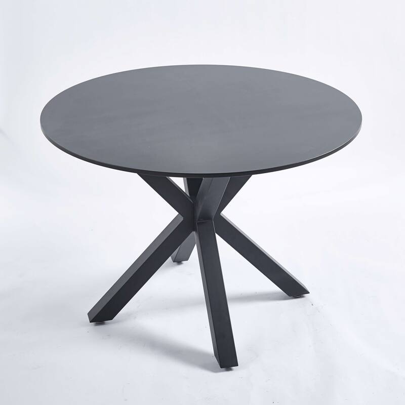 GDFStudio - Elmbridge Mid-Century Modern Contemporary 42.1" Pedestal Tulip Dining Table with Round Top