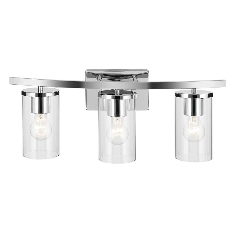 Kichler Lighting Crosby Bathroom Vanity Light with Clear Glass