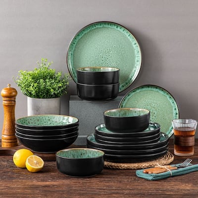 vancasso PLAYA Kiln Change Glaze 16-Piece Dinner Sets Service for 4
