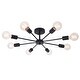 preview thumbnail 18 of 71, Modern Vintage Glam Metal Sputnik Semi - Flush Mount Ceiling Light