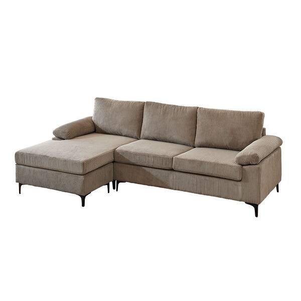 【  Espiritu customceu  】 XIZZI Convertible Sectional Sofa L Shaped Couch for Living