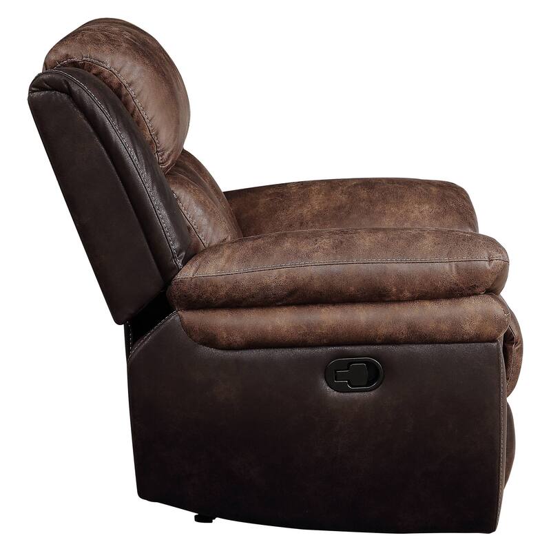 Northrup Toffee and Espresso Motion Loveseat with Console