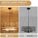 preview thumbnail 21 of 34, 5-Light Candlestick Hanging Linear Chandelier Lighting Crystal Island Chandelier Fixture for Kitchen Island