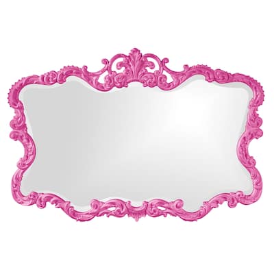 Allan Andrews Talida Mirror - Glossy Hot Pink - 27" x 38" x 1