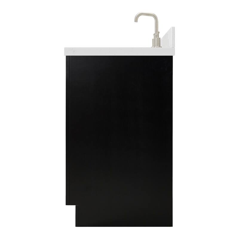 Ariel P36LCQOVO Milan 36" Free Standing Single Basin Vanity Set with