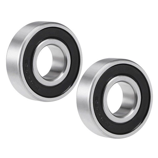 6202-2RS Deep Groove Ball Bearing 15x35x11mm Sealed Chrome Z4 Bearing 2pcs - 2 Pack - 6202-2RS (Z4 Lever)