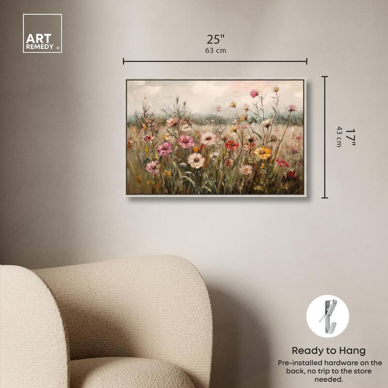 Vintage Blooms I Canvas by Art Remedy