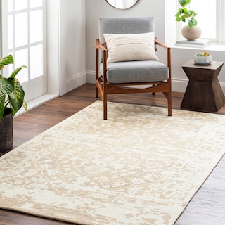 Shikoba Handmade Distressed Wool Area Rug